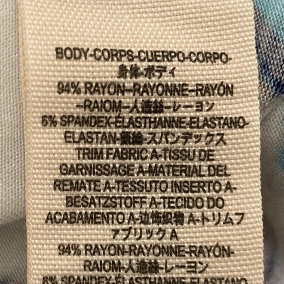 Free People XS Baja Babe Cold Shoulder Open Back Tie Floral Top - Picture 7 of 7